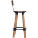 Masterson Wood & Metal Bar Stool