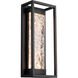 Elyse LED 16.5 inch Black Outdoor Wall Light in 17in.