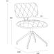 Virtu Bravo Cognac Swivel Dining Chair, Set Of 2