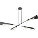 Vertex 4 Light 92 inch Ink and Ink Pendant/Semi-Flush Ceiling Light, Large