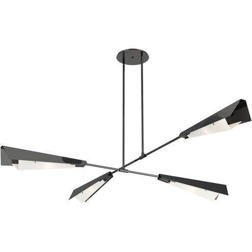 Vertex 4 Light 92 inch Ink and Ink Pendant/Semi-Flush Ceiling Light, Large