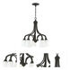 Neighborhood Grace 5 Light 24 inch Espresso Down Chandelier Ceiling Light in White Frosted Glass, Jeremiah