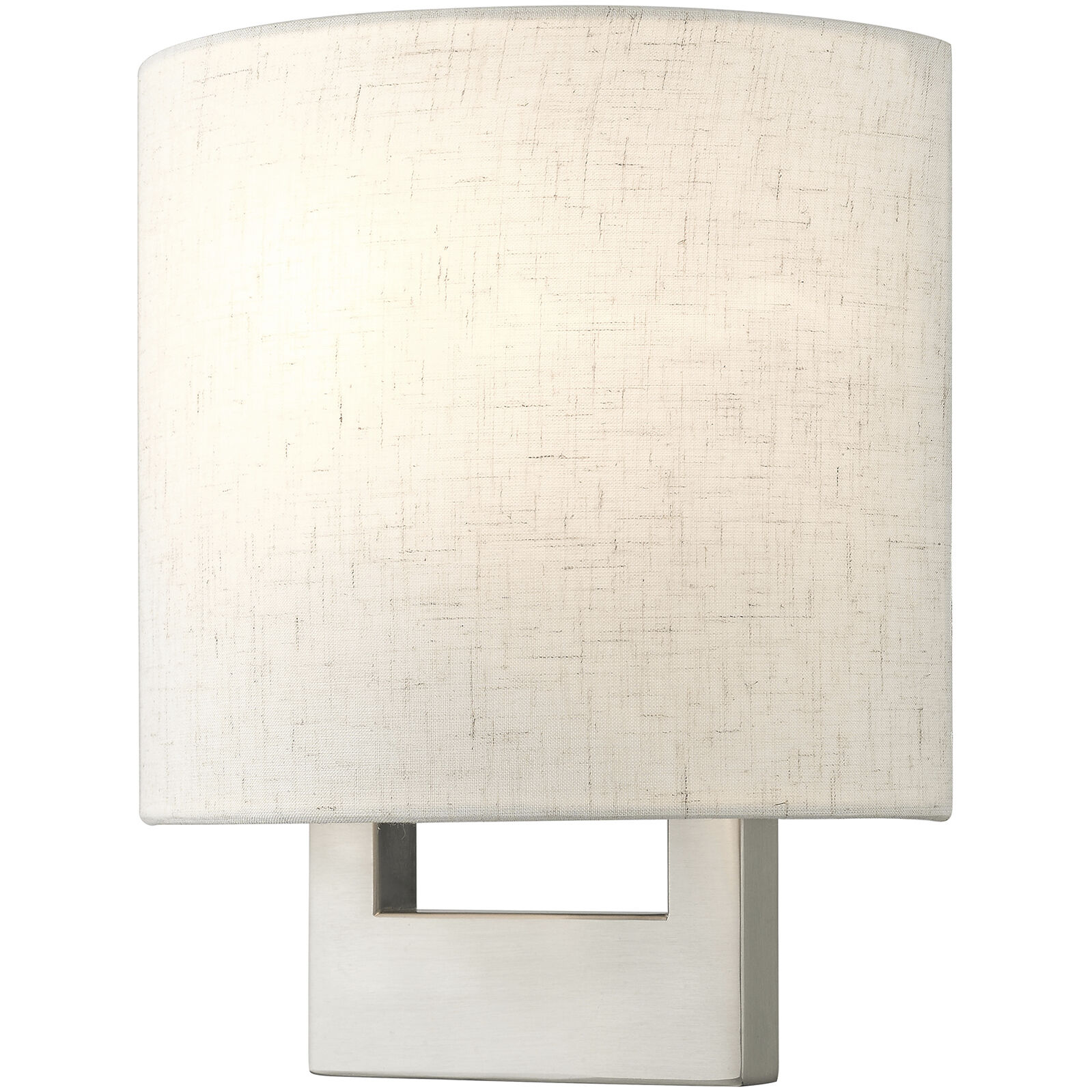 Petite 1 Light 8 inch Brushed Nickel ADA Wall Sconce Wall Light
