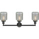 Franklin Restoration Stanton 3 Light 32 inch Matte Black Bath Vanity Light Wall Light, Franklin Restoration