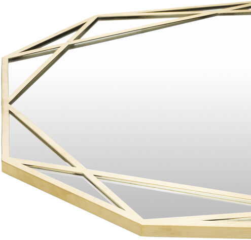 Huntley 39.37 X 27.56 inch Gold Mirror, Large