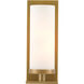 Bournemouth 1 Light 4.5 inch Antique Brass/Opaque Glass Wall Sconce Wall Light