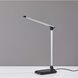 Lennox 16 inch 6.00 watt Matte Silver and Glossy Black LED Multi-Function Desk Lamp Portable Light, Simplee Adesso