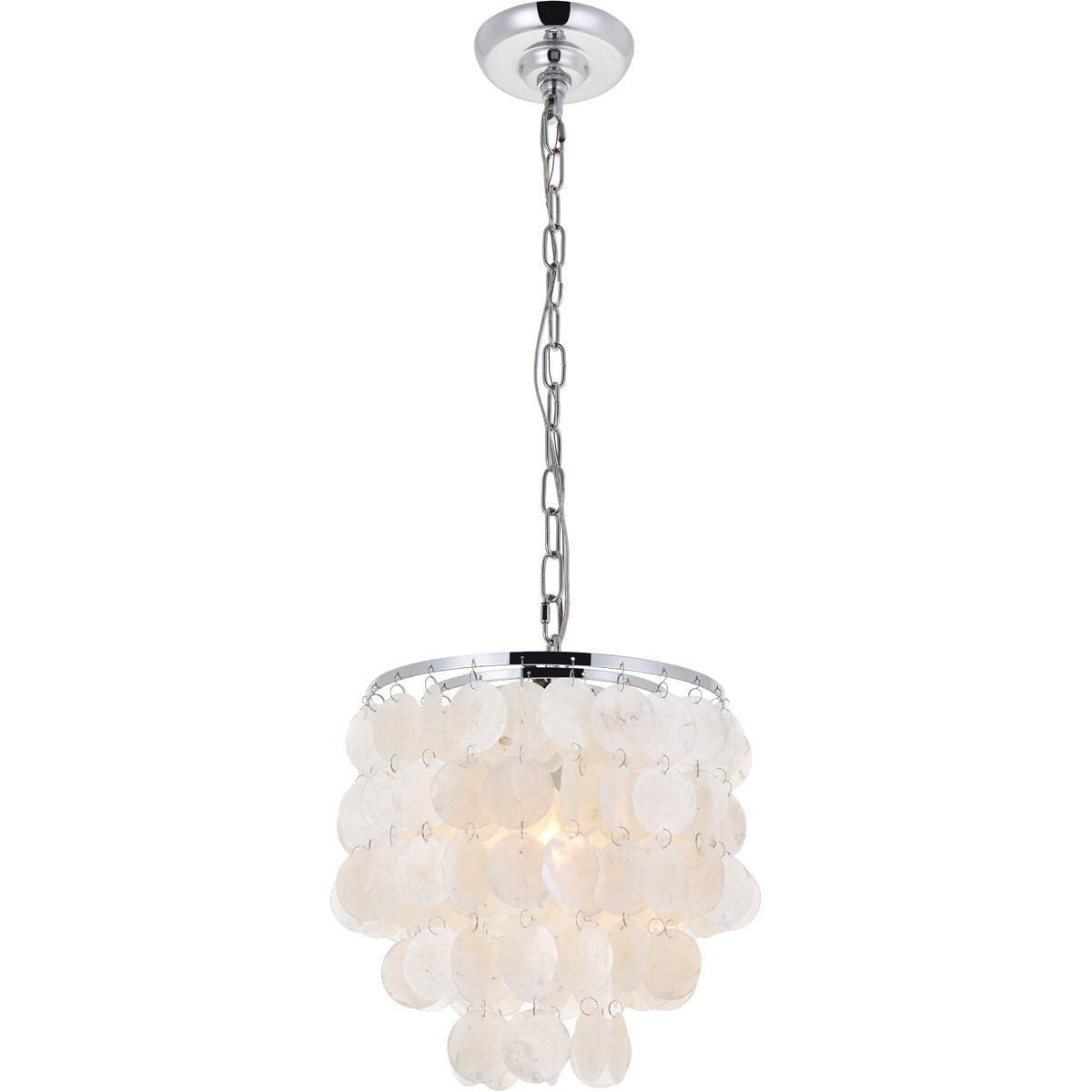 Selene 1 Light 10 inch Chrome Pendant Ceiling Light