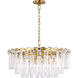 C&M by Chapman & Myers Arden 16 Light 32.88 inch Burnished Brass Chandelier Ceiling Light