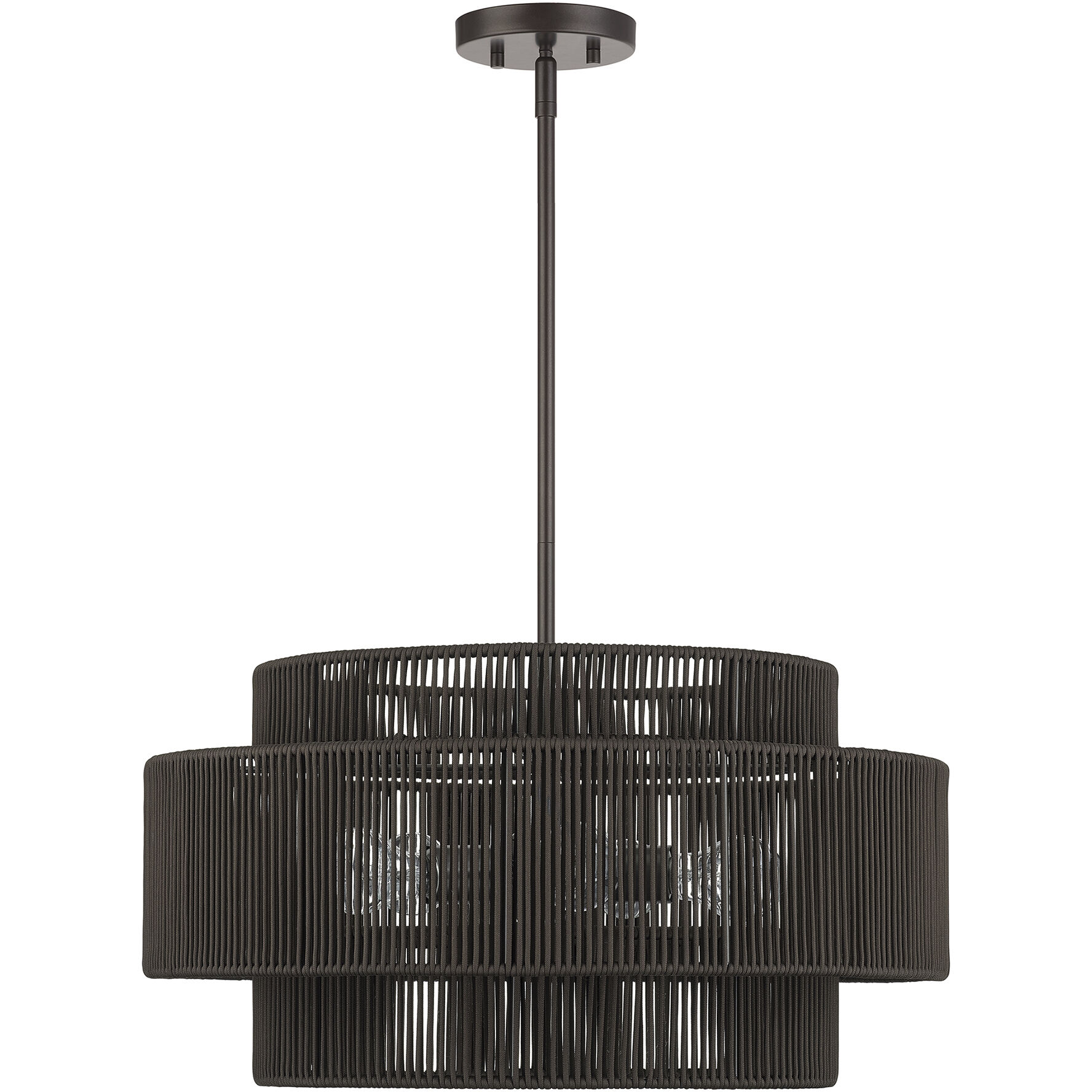 Acordia 5 Light 22 inch English Bronze Pendant Chandelier Ceiling Light
