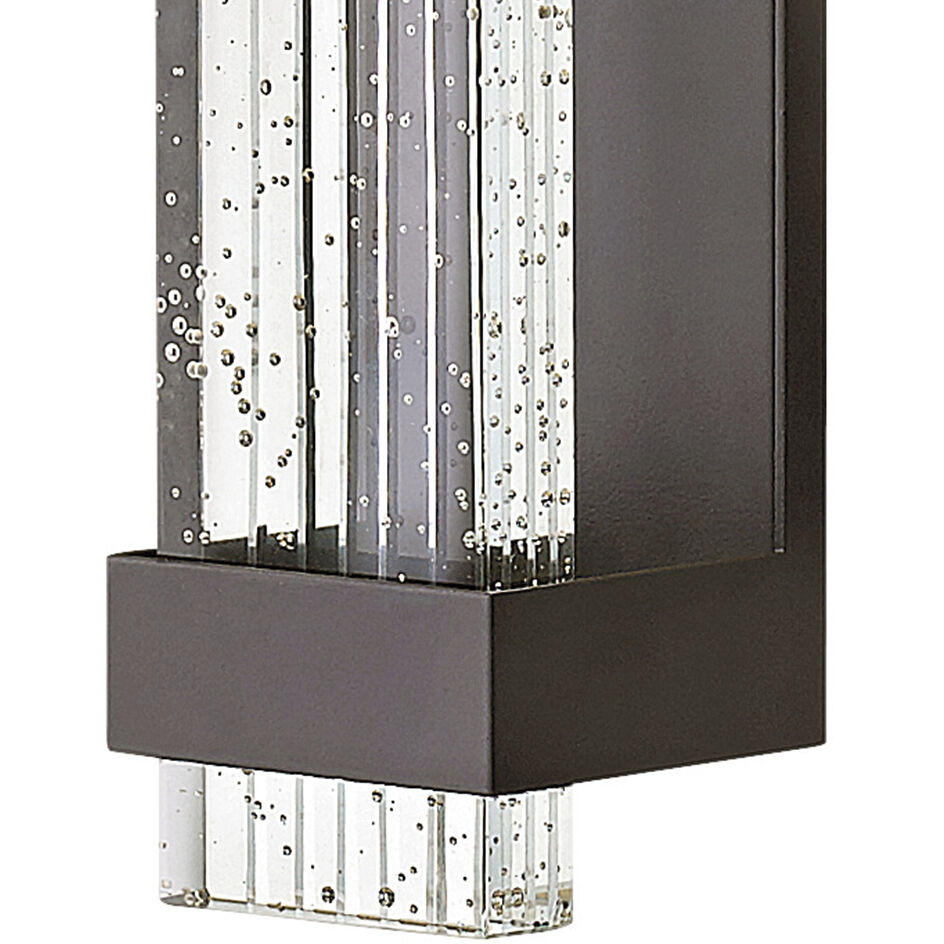 Glacier LED 16 inch Bronze Outdoor Wall Mount Lantern, Small