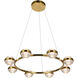Milano Series 33.25 inch Antique Brass Chandelier Ceiling Light, Artisan Collection