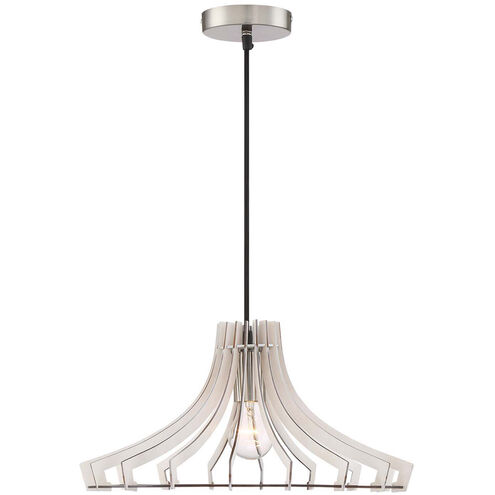 Wood 1 Light 24 inch White Pendant Ceiling Light
