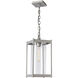 Cela 1 Light 8 inch Coastal Burnished Steel Outdoor Lantern in Clear, Large
