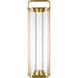 Kelly by Kelly Wearstler Flacara 23.4 X 7 inch Hand Rubbed Antique Brass Rechargeable Table Lantern
