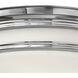 Hadley 2 Light 12 inch Chrome Indoor Flush Mount Ceiling Light in White