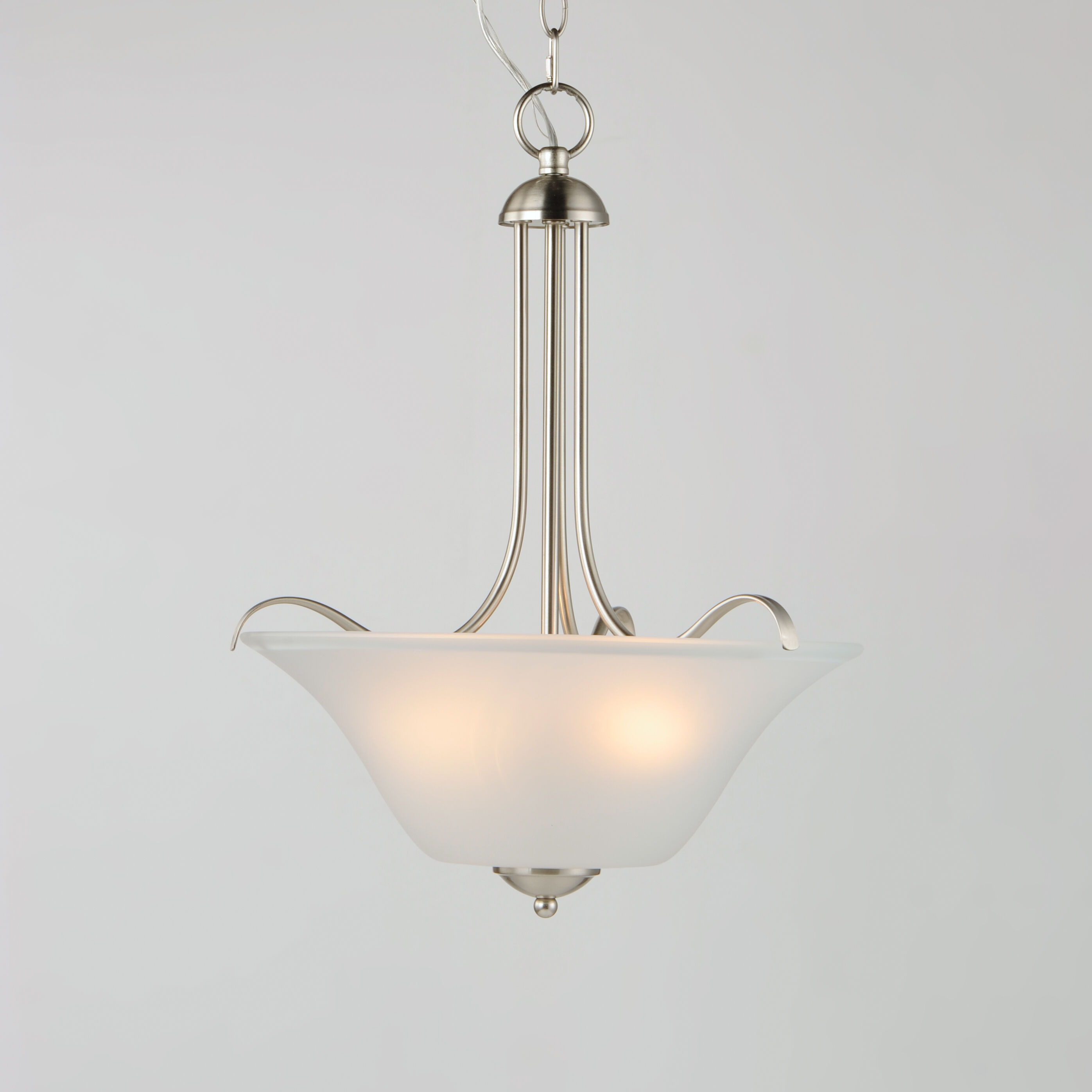 Vital 3 Light 17 inch Satin Nickel Multi-Light Pendant Ceiling Light