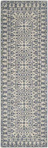 Smithsonian 144 X 36 inch Blue Rug in 3 x 12, Runner