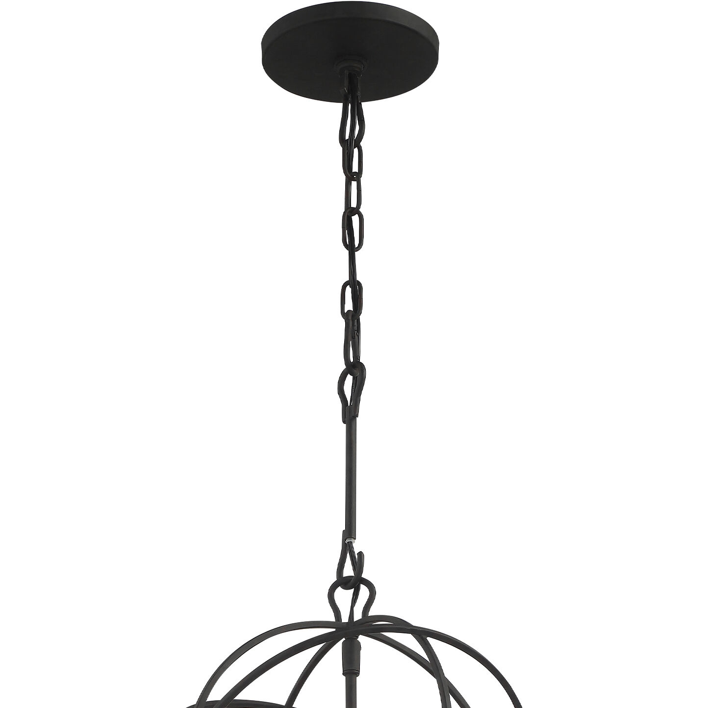 Solaris 3 Light 12.5 inch Black Mini Chandelier Ceiling Light