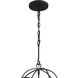 Solaris 3 Light 12.5 inch Black Mini Chandelier Ceiling Light