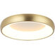 Maverick LED 16 inch Brushed Gold Flush Mount Ceiling Light
