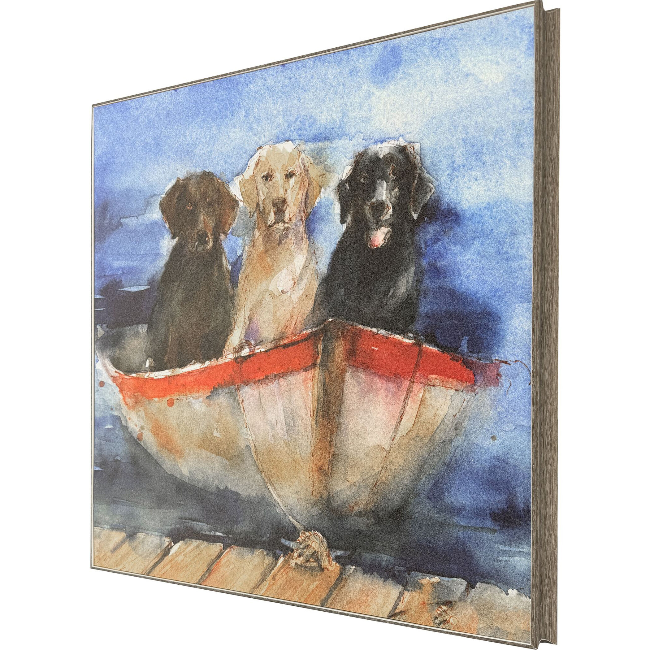 Boat Labs 25 X 25 inch Non-Glass Framed Art, Propac