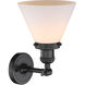 Franklin Restoration Large Cone 1 Light 8 inch Oil Rubbed Bronze Semi-Flush Mount Ceiling Light in Matte White Glass, Franklin Restoration