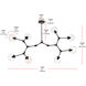 Cavoli 8 Light 32 inch Black Chandelier Ceiling Light