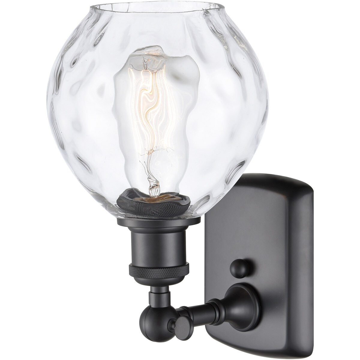 Ballston Small Waverly 1 Light 6 inch Matte Black Sconce Wall Light, Ballston