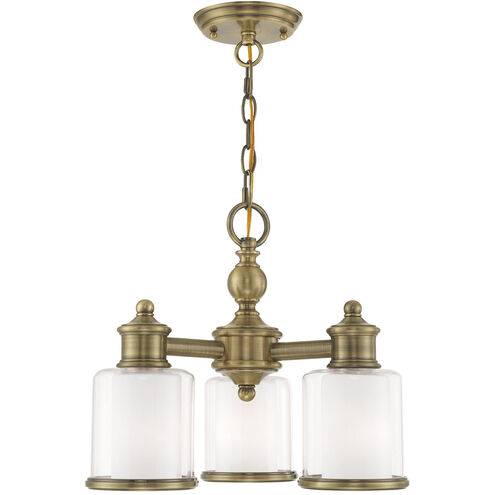 Middlebush 3 Light 16 inch Antique Brass Convertible Mini Chandelier/Ceiling Mount Ceiling Light