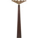 Furrow 65 inch 60 watt Peach Floor Lamp Portable Light