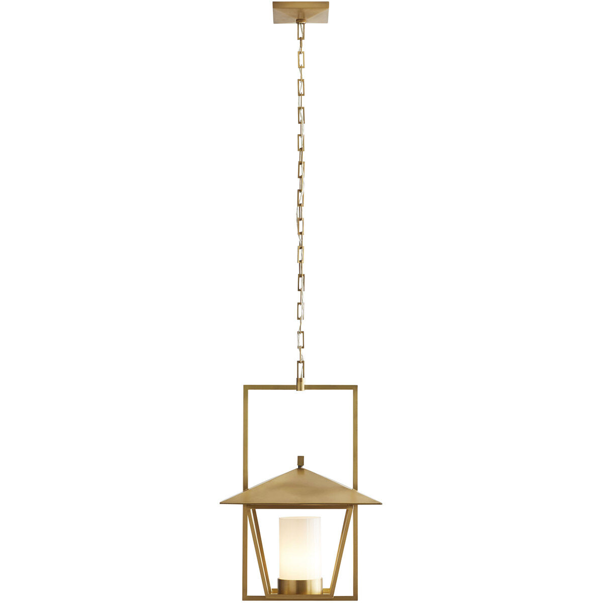 Temple 1 Light 19 inch Antique Brass Pendant Ceiling Light