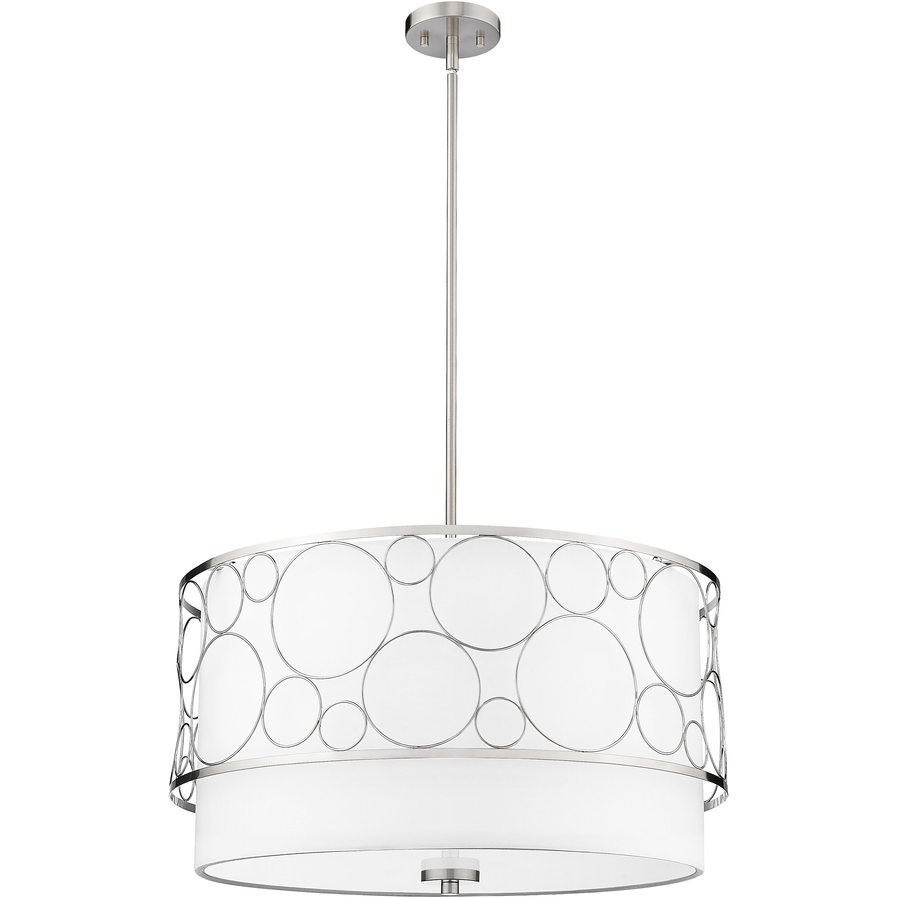 Kendall 4 Light 24 inch Brushed Nickel Chandelier Ceiling Light