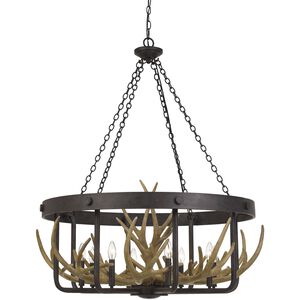 Angelo 8 Light 35 inch Iron Chandelier Ceiling Light, Antler