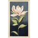 Pink Magnolia Flora Pink and Green and Blue Framed Art