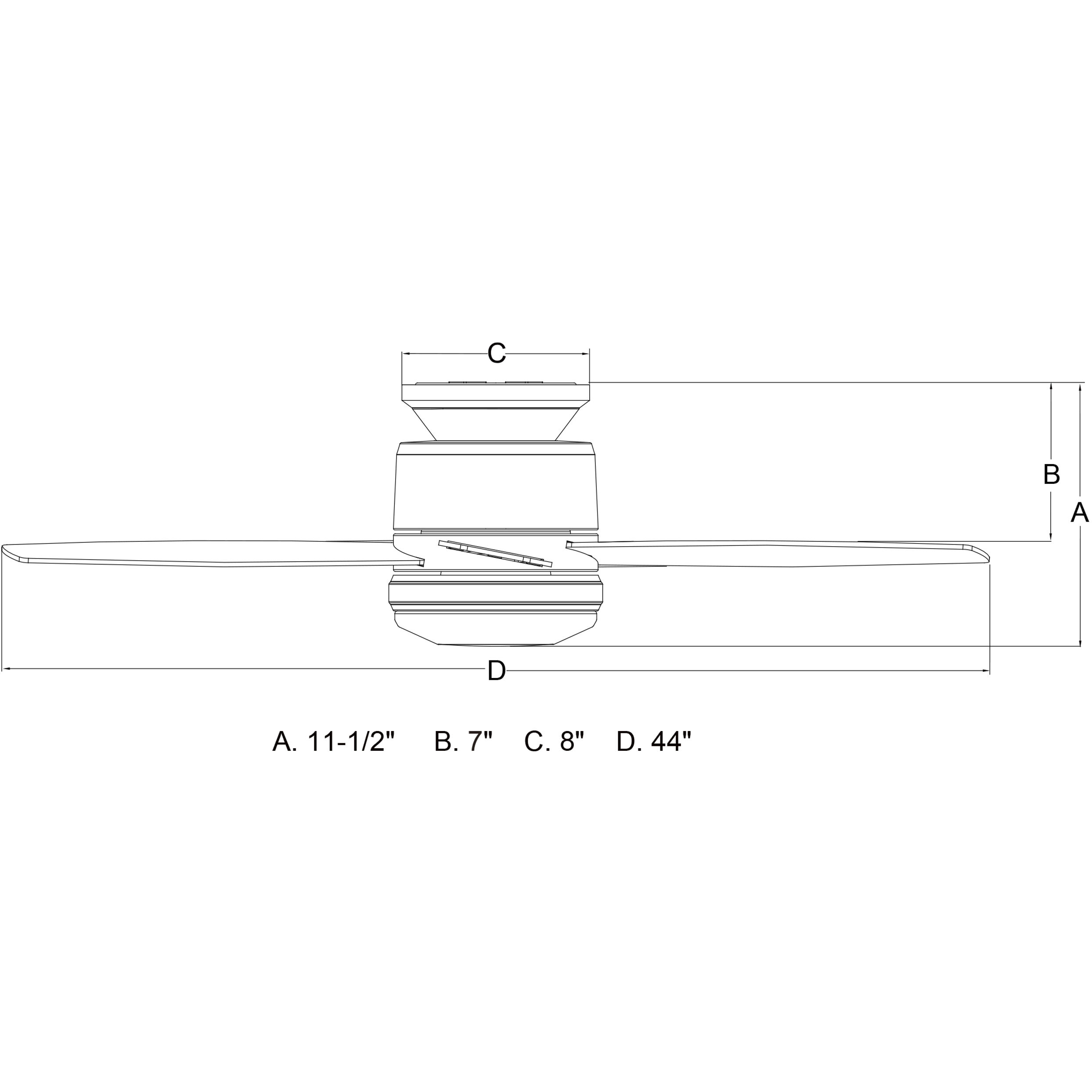 Armon 19.1 inch White with White-Gray Elm Blades Ceiling Fan