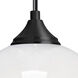 Omega 12 1 Light Black Cord Pendant Ceiling Light