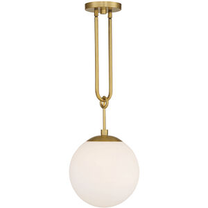 Becker 1 Light 10 inch Warm Brass Pendant Ceiling Light, Essentials