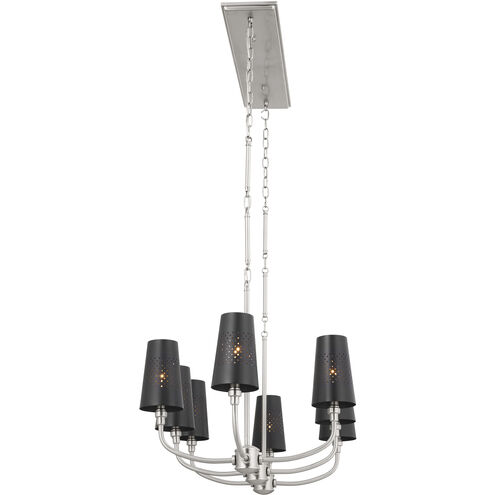 Adeena 8 Light 20.75 inch Classic Pewter Chandelier Linear Ceiling Light