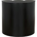 Bast 25 X 24 inch Matte Black Side Table