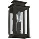 Princeton 1 Light 9 inch Black Outdoor Wall Lantern