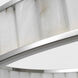Chapman & Myers Iterna LED 40 inch Polished Nickel Ring Chandelier Ceiling Light in Alabaster