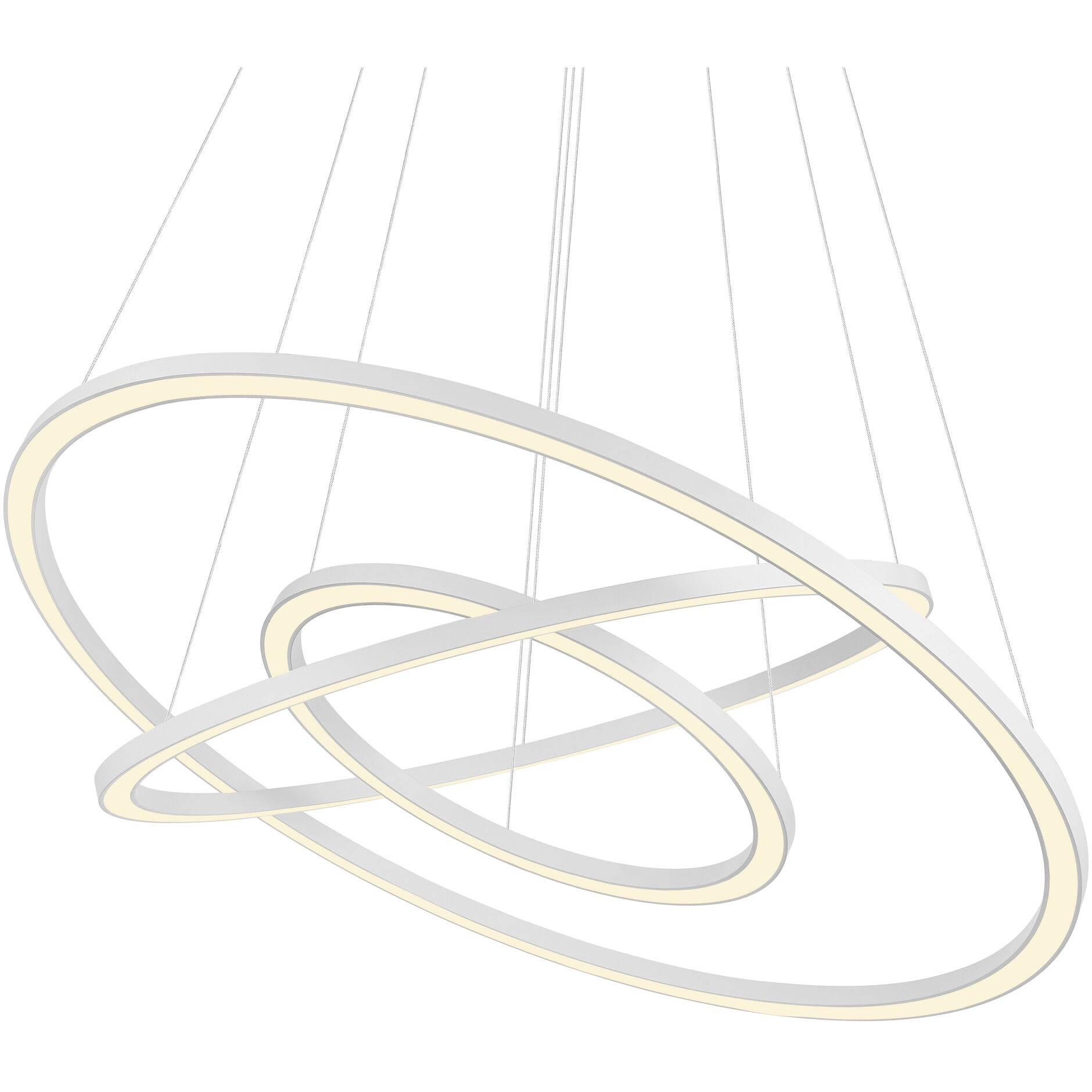 Chalice LED 31 inch White Chandelier Ceiling Light