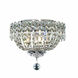 Century 4 Light 12 inch Chrome Flush Mount Ceiling Light in Royal Cut