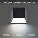 Atlantis LED 6 inch Black Outdoor Wall Light in 3000K, dweLED