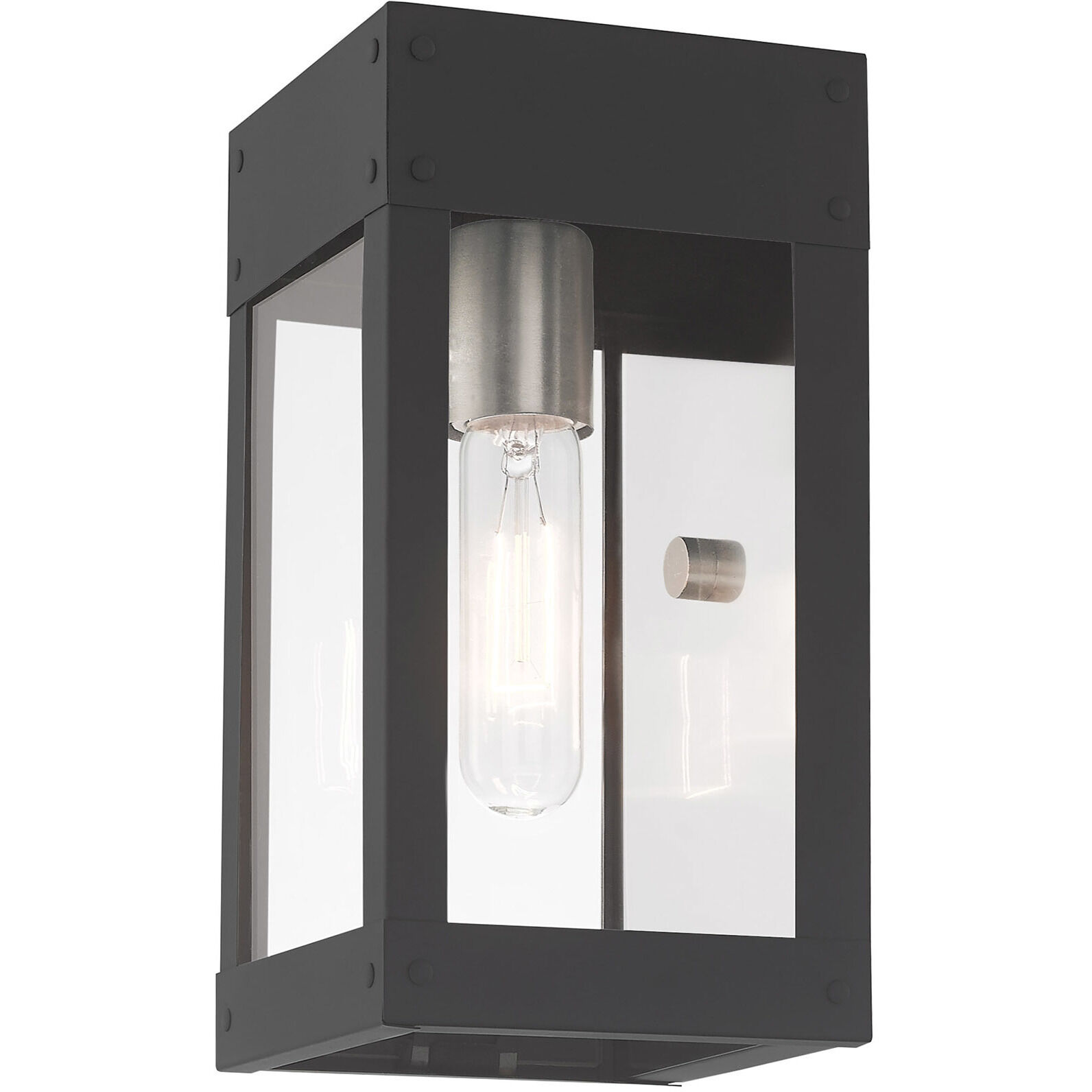 Barrett 1 Light 10 inch Scandinavian Gray Outdoor Wall Lantern