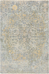 Normandy 36 X 24 inch Blue Rug in 2 x 3, Rectangle