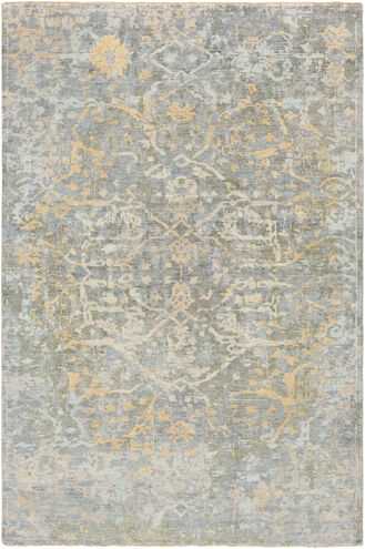 Normandy 72 X 48 inch Blue Rug in 4 X 6, Rectangle