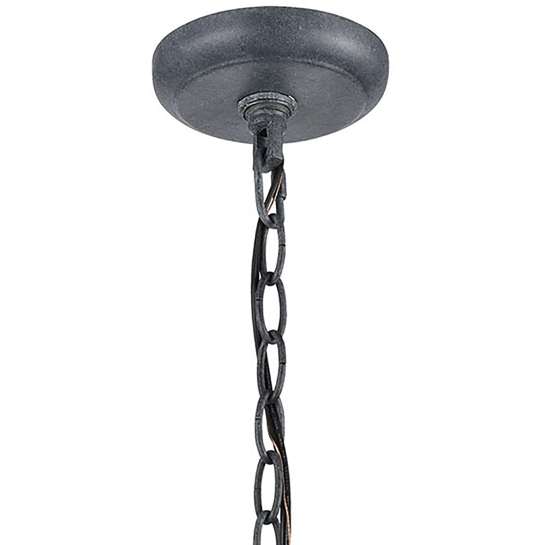 Bianca 1 Light 8 inch Aged Zinc Outdoor Pendant