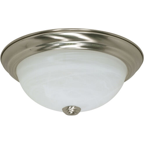 Brentwood 2 Light 11 inch Brushed Nickel Flush Mount Ceiling Light